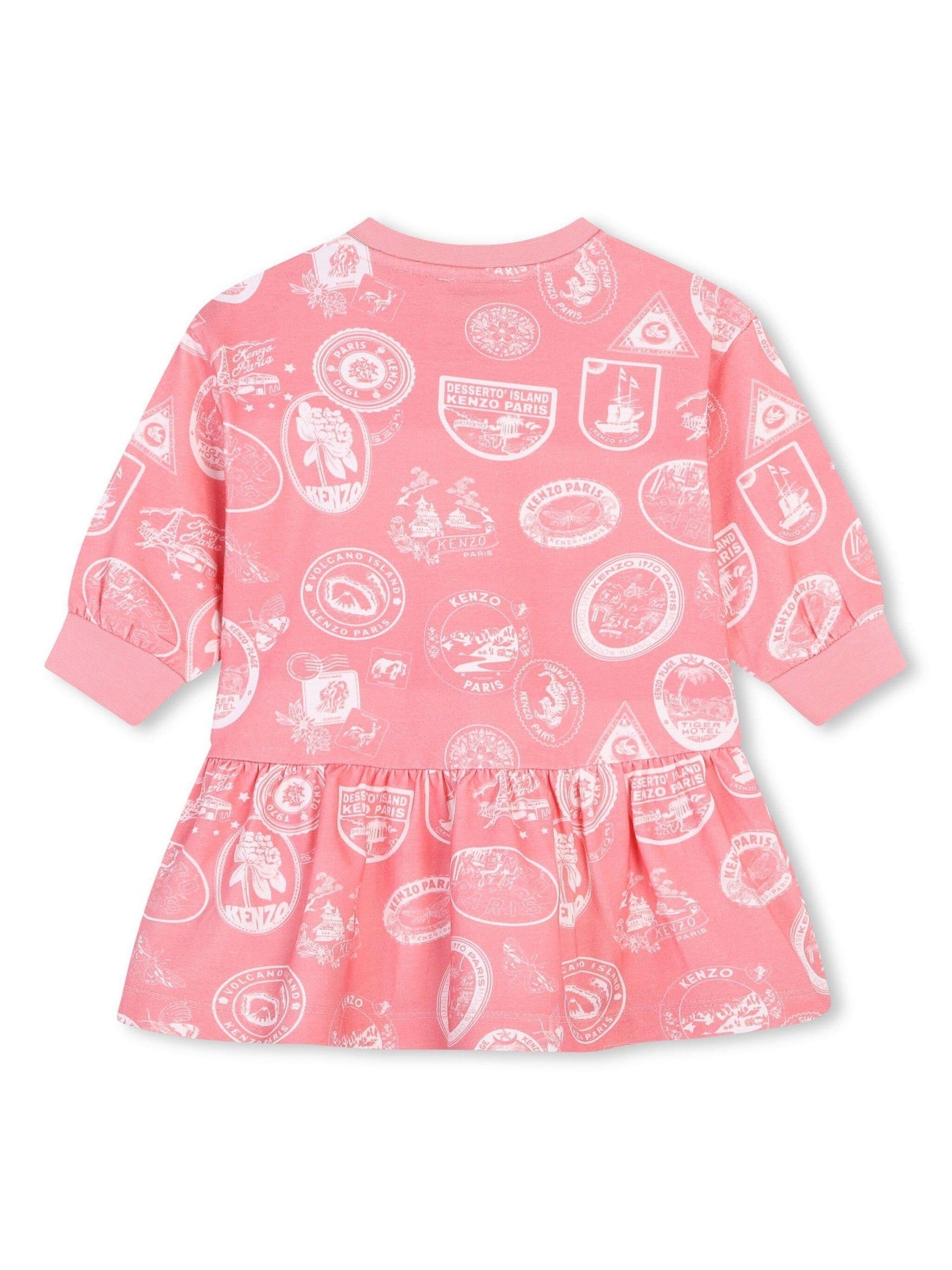 Kenzo kids logo-print dress