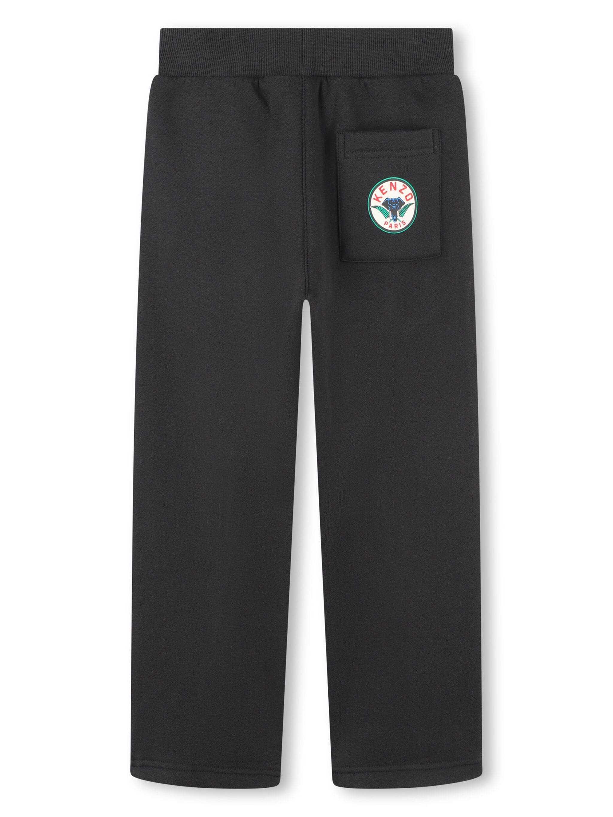 Kenzo Kids logo patch jogging trousers