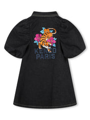 Kenzo Kids Tiger-embroidery dress