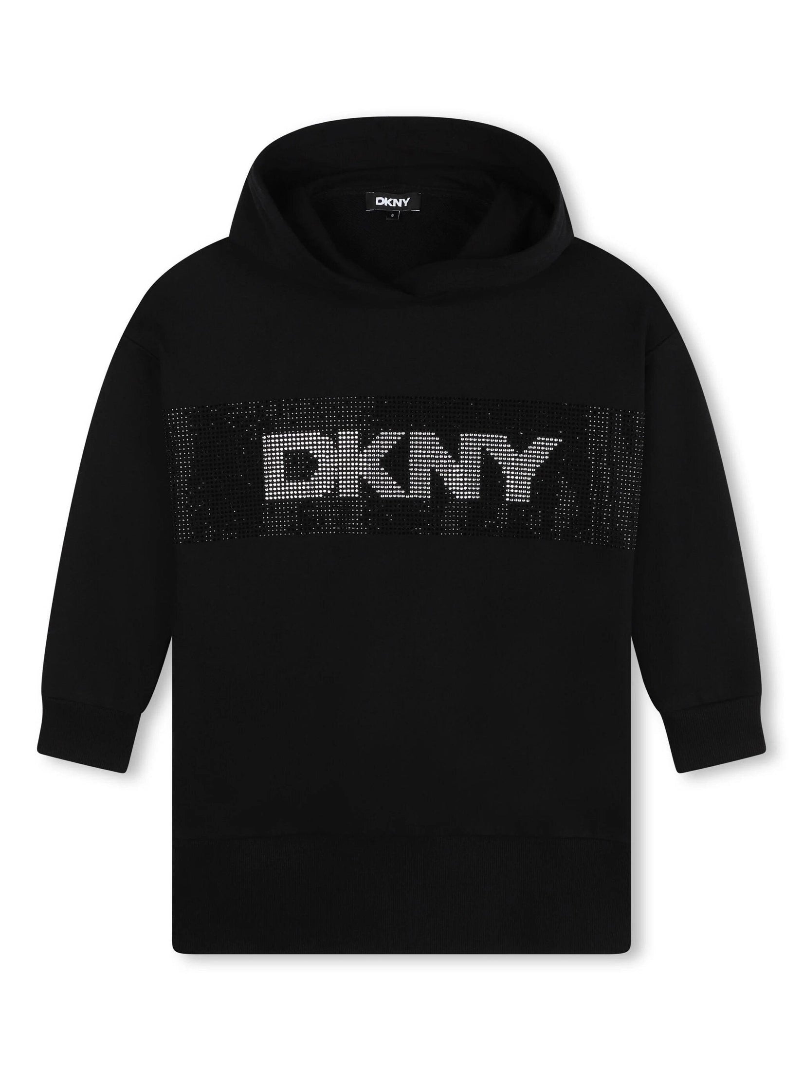 Dkny kids hooded long-sleeve dress
