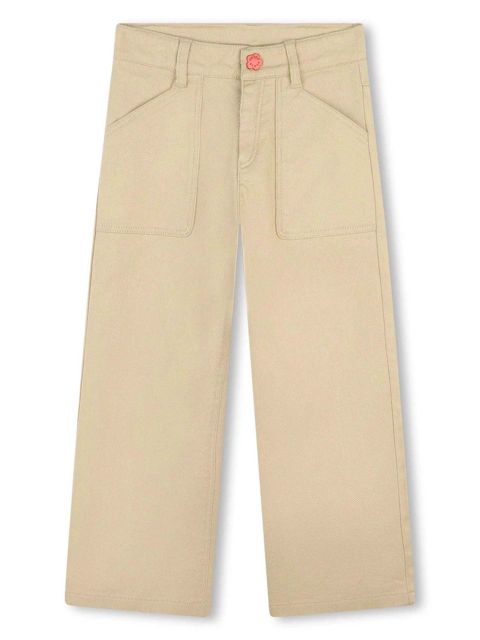 Kenzo kids cotton twill trousers