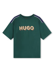 HUGO KIDS logo-print cotton T-shirt