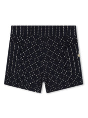 Kenzo Kids logo-appliqué stitched mini shorts