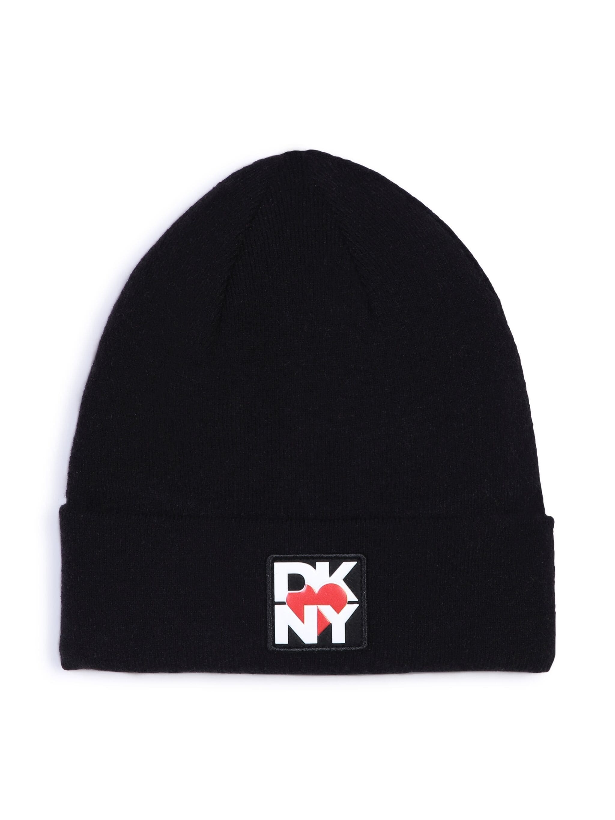 Dkny Kids logo-patch knitted beanie