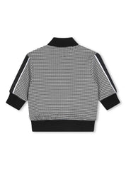 BOSS Kidswear logo-print houndstooth jacket