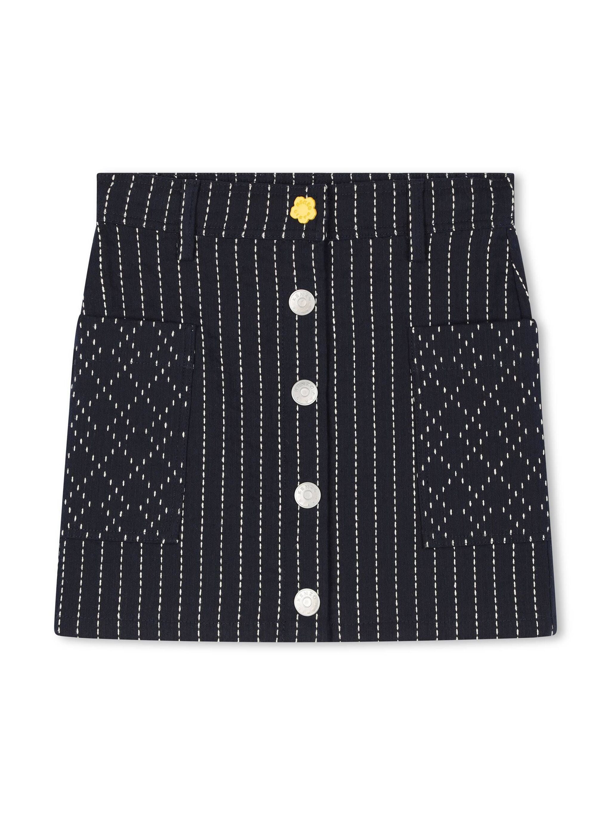 Kenzo Kids striped high-waist skirt