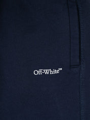 BOOKISH DIAG SWEATSHORT NAVY BLUE WHIT