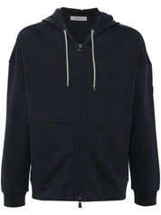 zip-up cotton hoodie