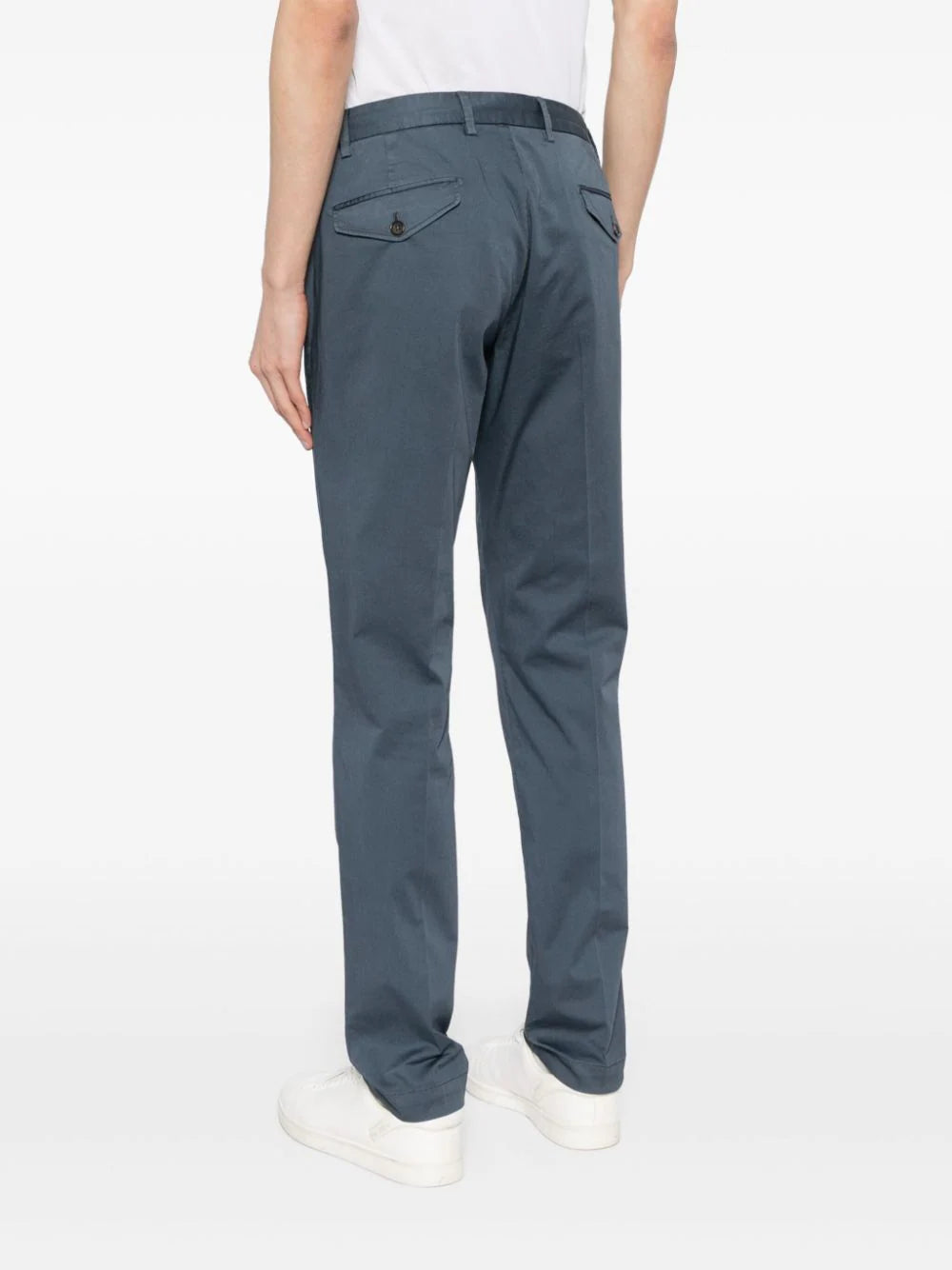 drawstring straight-leg trousers