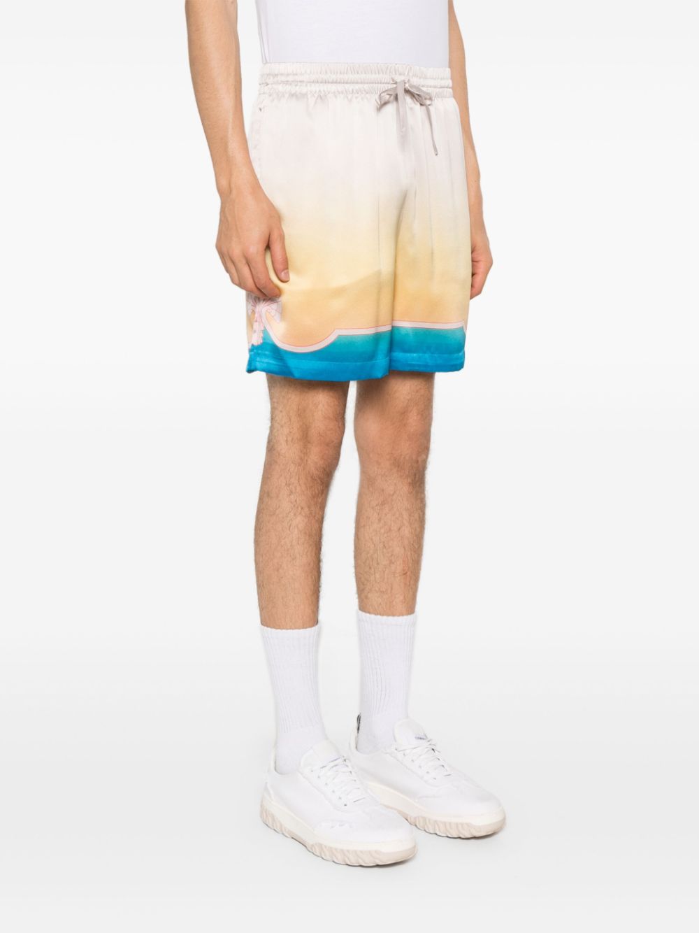 SILK SHORTS WITH DRAWSTRINGS