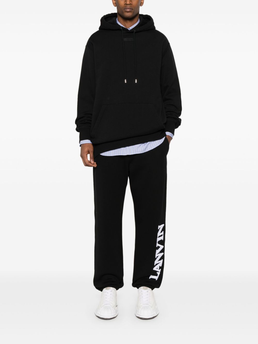 LANVIN PATCH OVERSIZED HOODIE