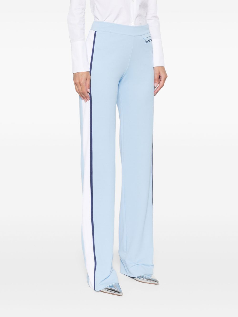 WOMENS CONTRAST SIDE PANEL TRACK BOTTOMS