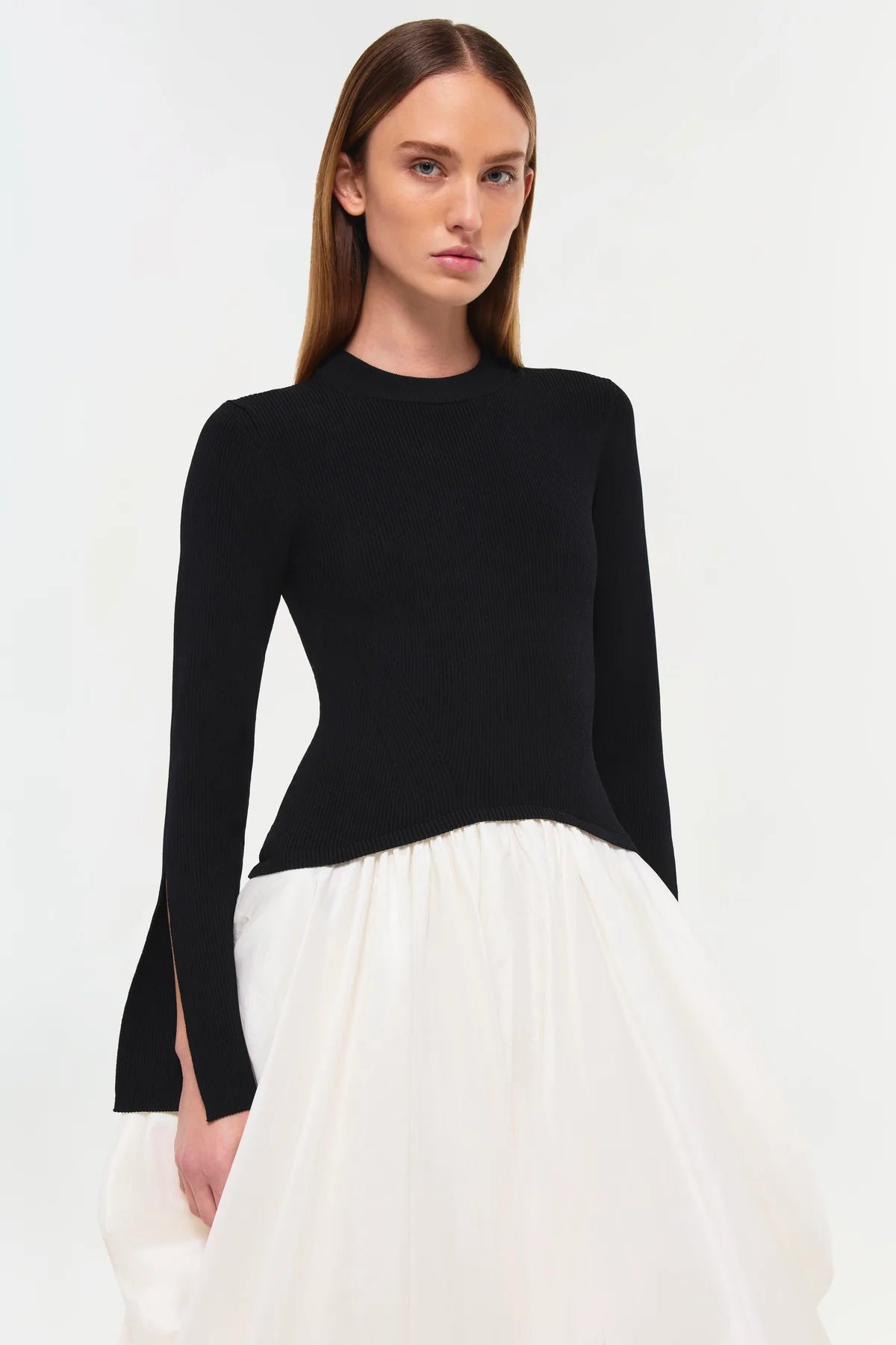 KENLIE MOCK NECK MIDI DRESS