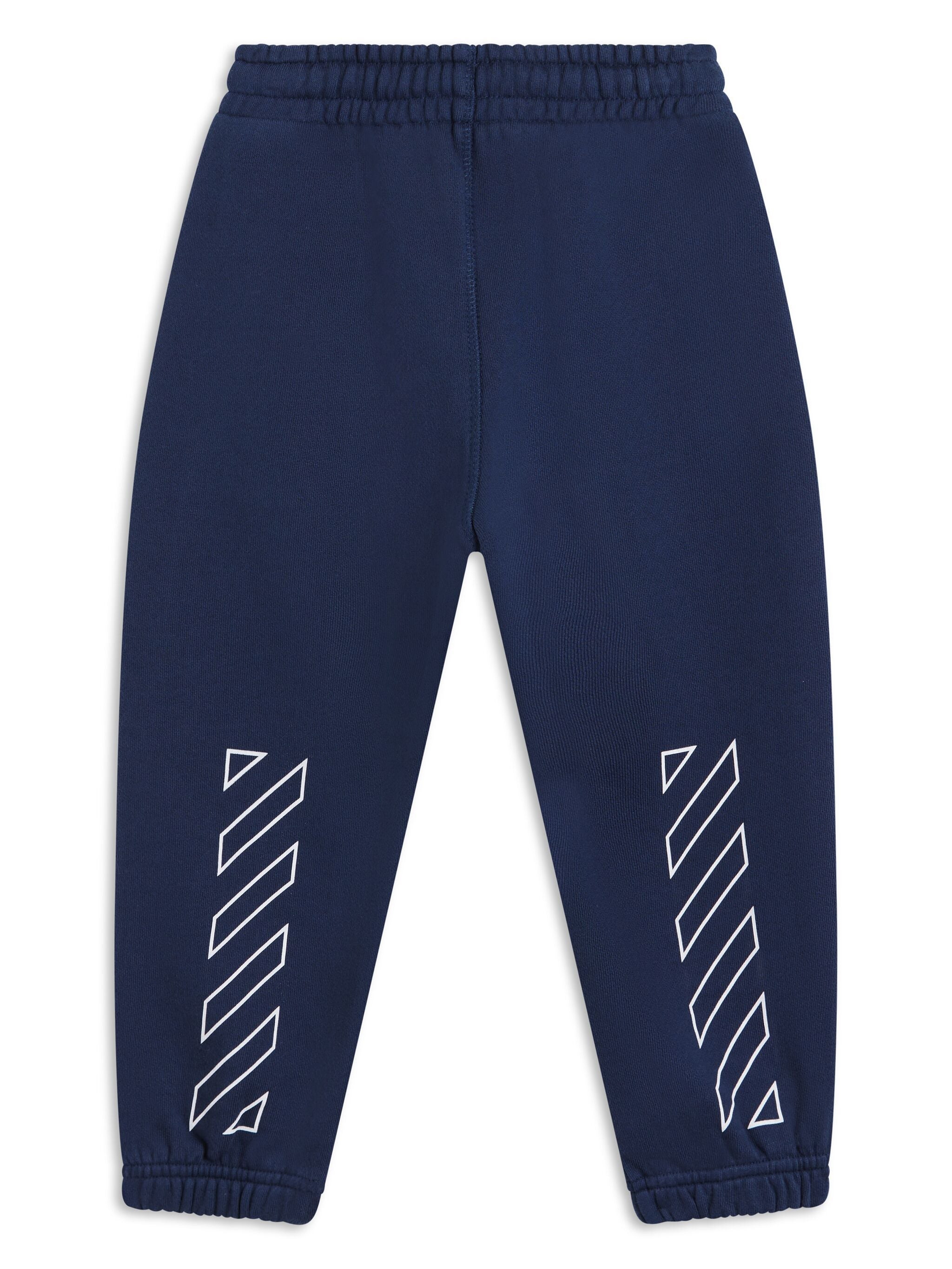 BOOKISH DIAG SWEATPANT NAVY BLUE WHITE