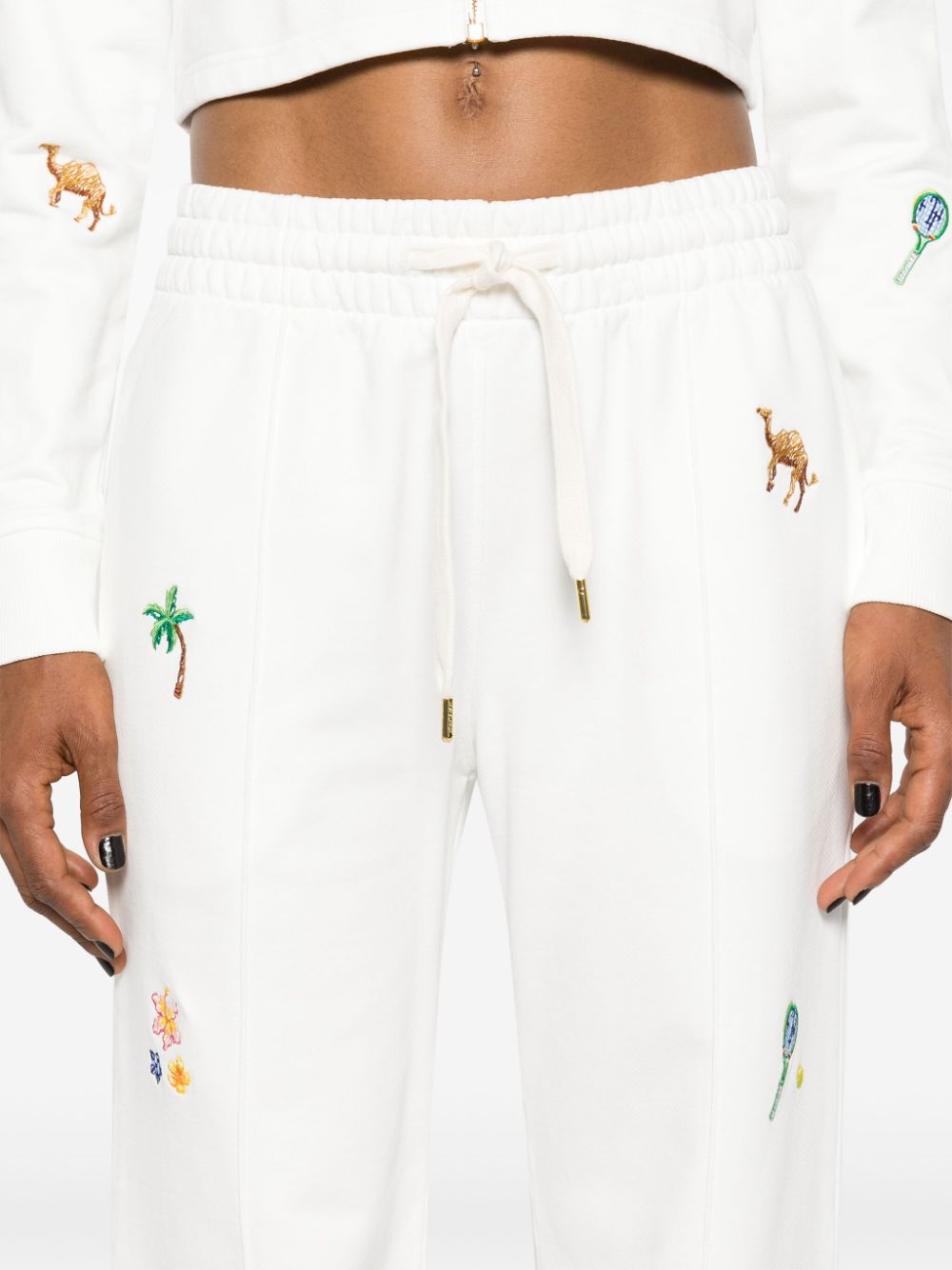 ELEMENTS EN CRAYON EMBROIDERED PINTUCK JOGGER