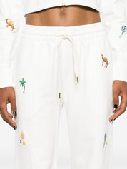 ELEMENTS EN CRAYON EMBROIDERED PINTUCK JOGGER