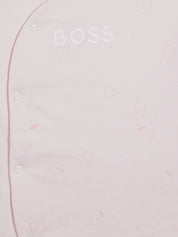 BOSS Kidswear logo-embroidered organic cotton nest