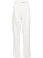 WHITE LINEN TROUSERS