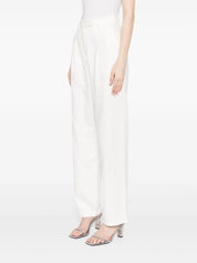 WHITE LINEN TROUSERS