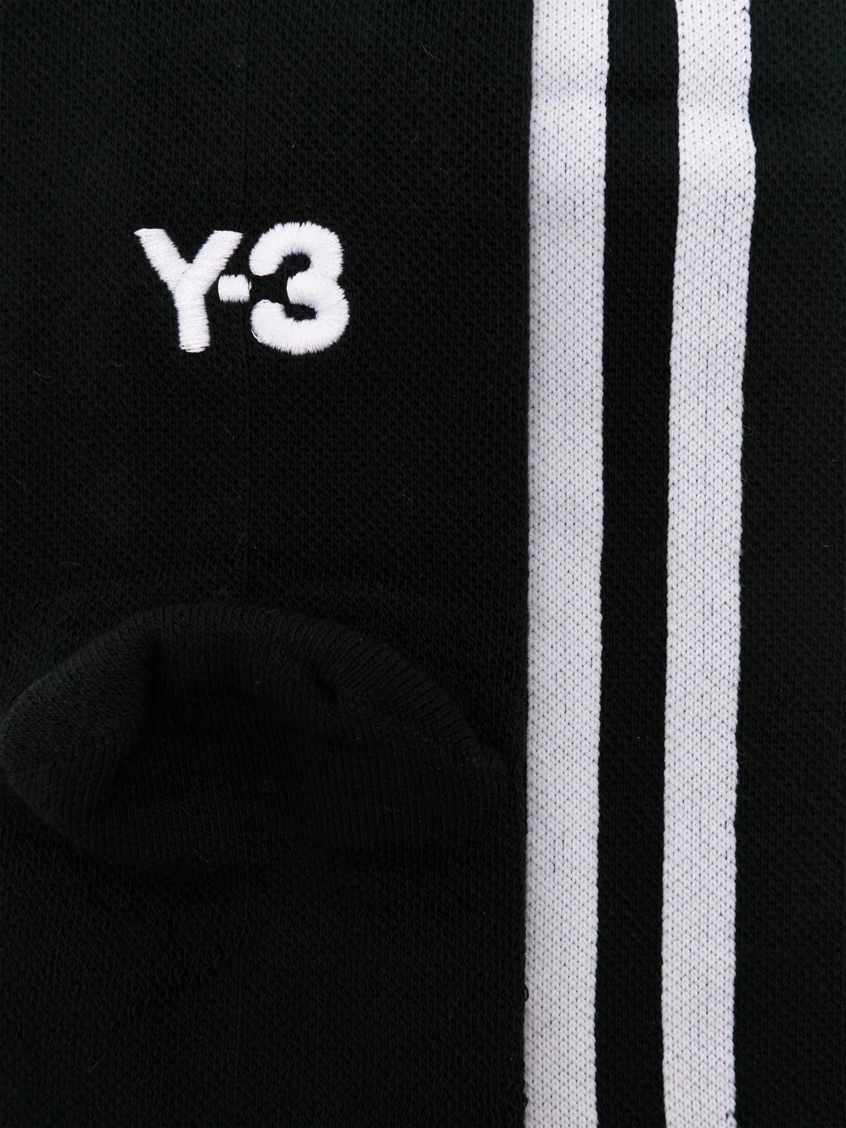 Y-3 stripes socks black
