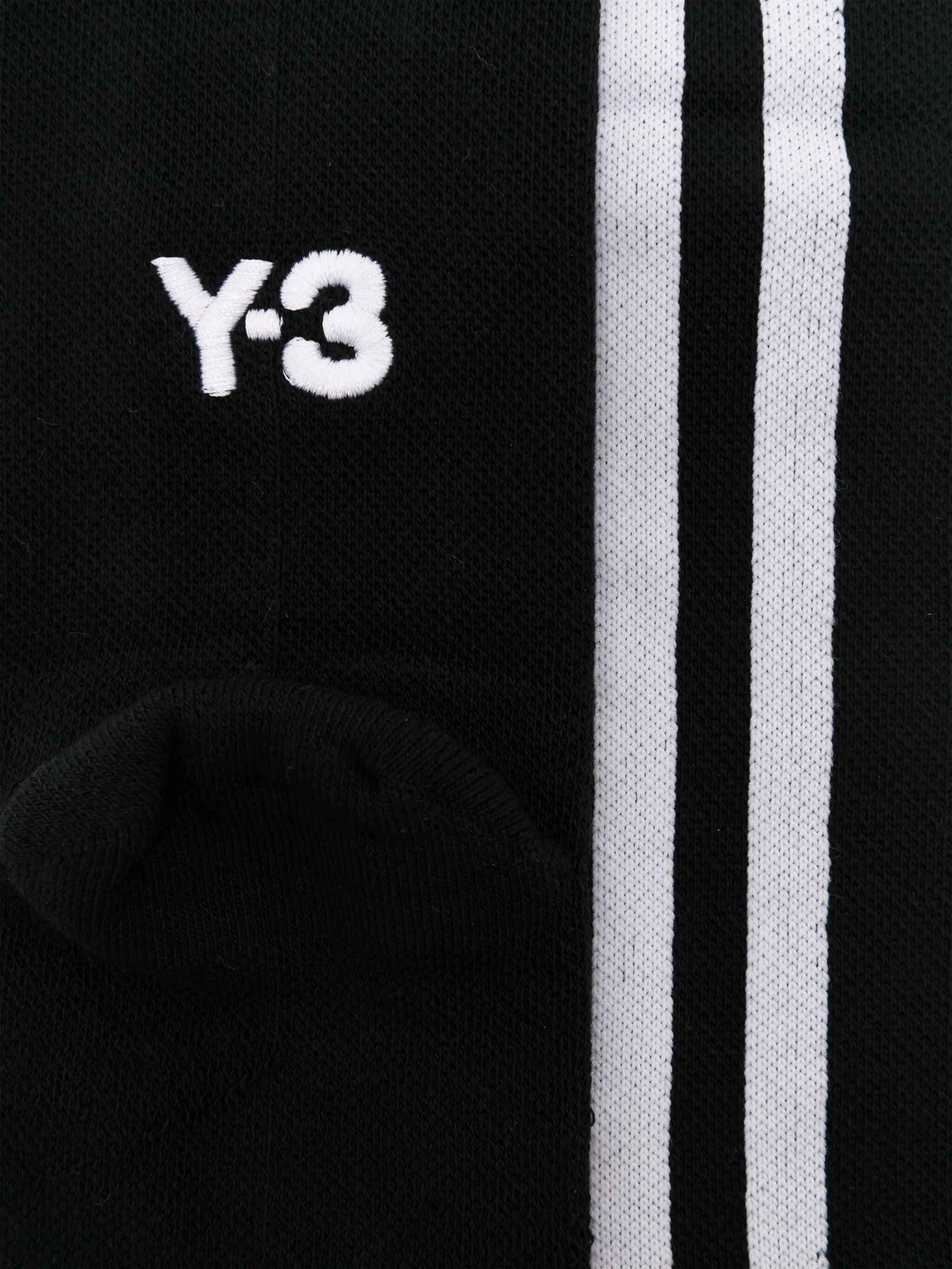 Y-3 STRIPES SOCKS BLACK
