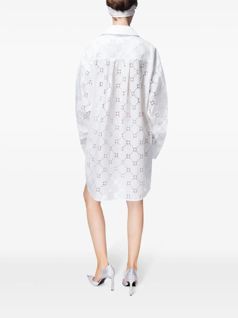 BRODERIE ANGLAISE HEART DRAPED TUNIC