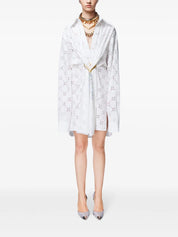 BRODERIE ANGLAISE HEART DRAPED TUNIC