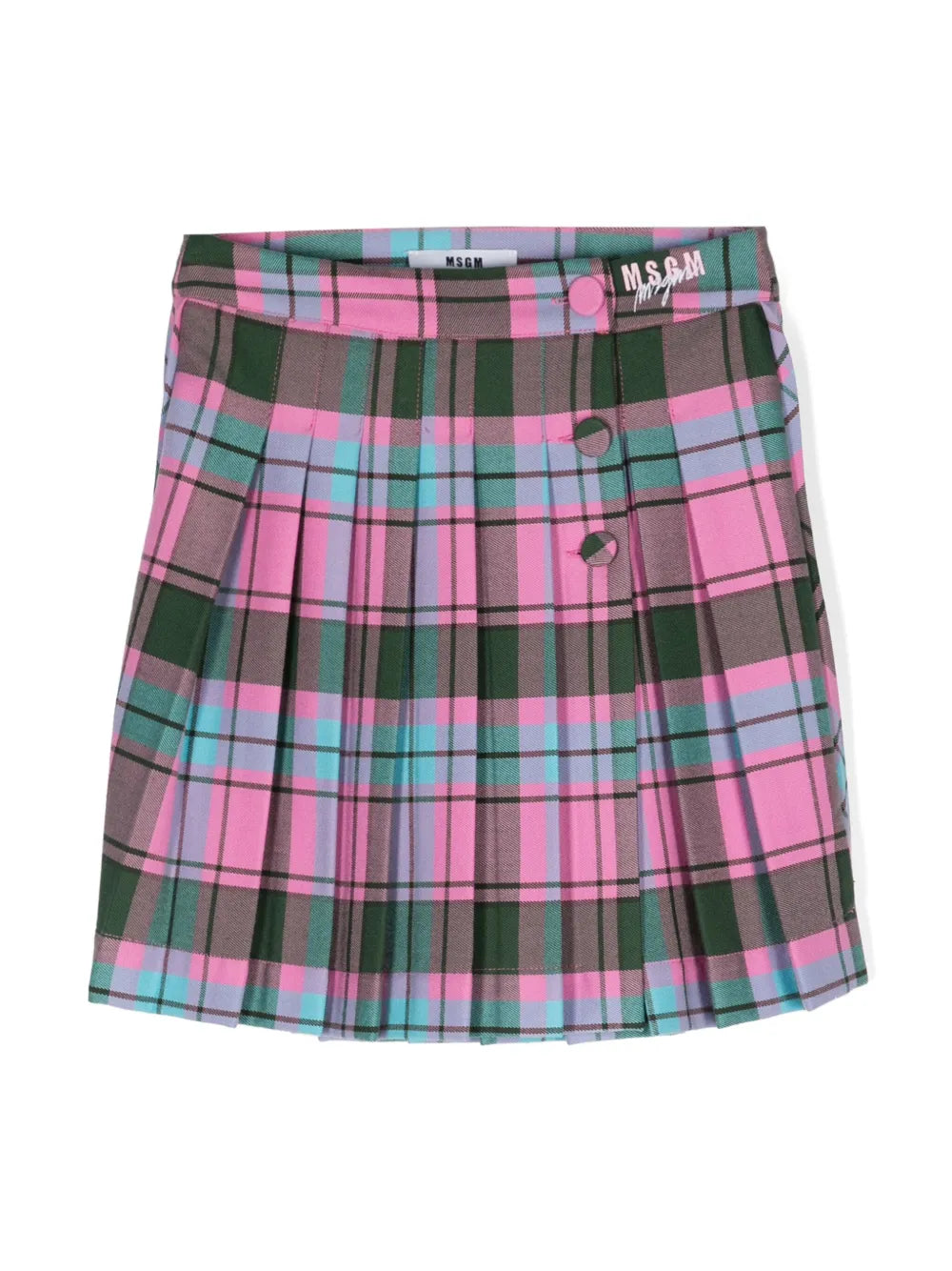 DIAGONAL CHECK SKIRT GIRL