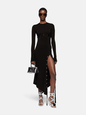 BLACK MIDI DRESS