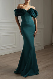 Ivonna Crepe And Velvet Gown