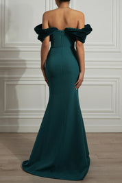 Ivonna Crepe And Velvet Gown