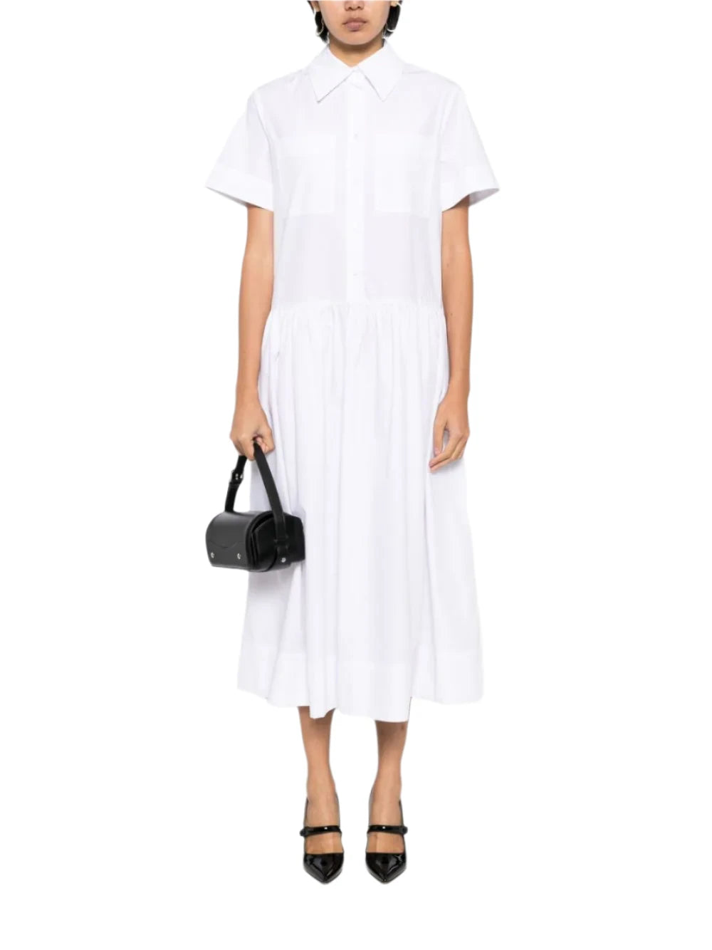 BAY WHITE MIDI DRESS OVERSIZED