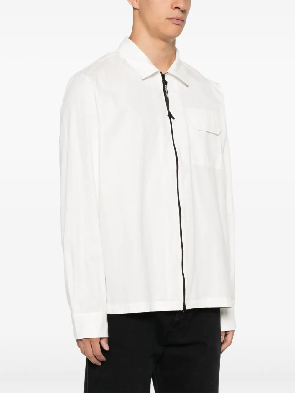 ORGANIC GABARDINE FULL ZIP OVERSHIRT