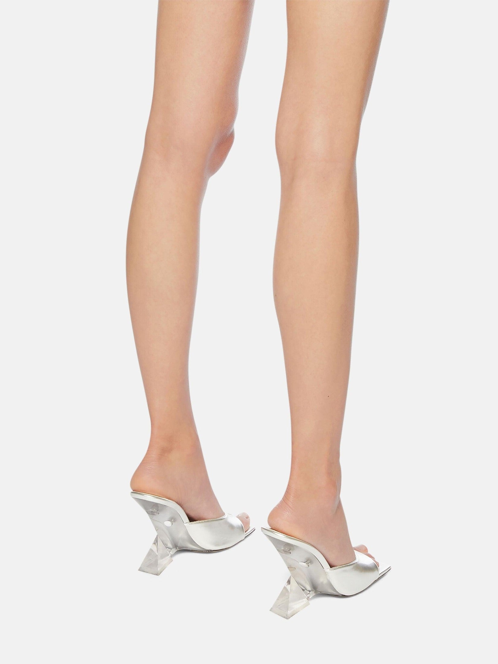 ''cheope'' silver and crystal mule