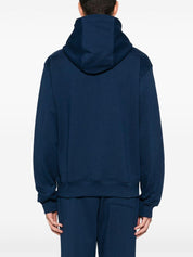 CASA TEMPLE RUBBER PATCH ZIP-THROUGH HOODIE