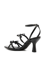 MALIA BLACK LEATHER SANDALS Height (cm) 6.5