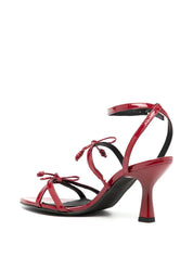 MALIA ONIX RED LEATHER SANDALS Height (cm) 6.5