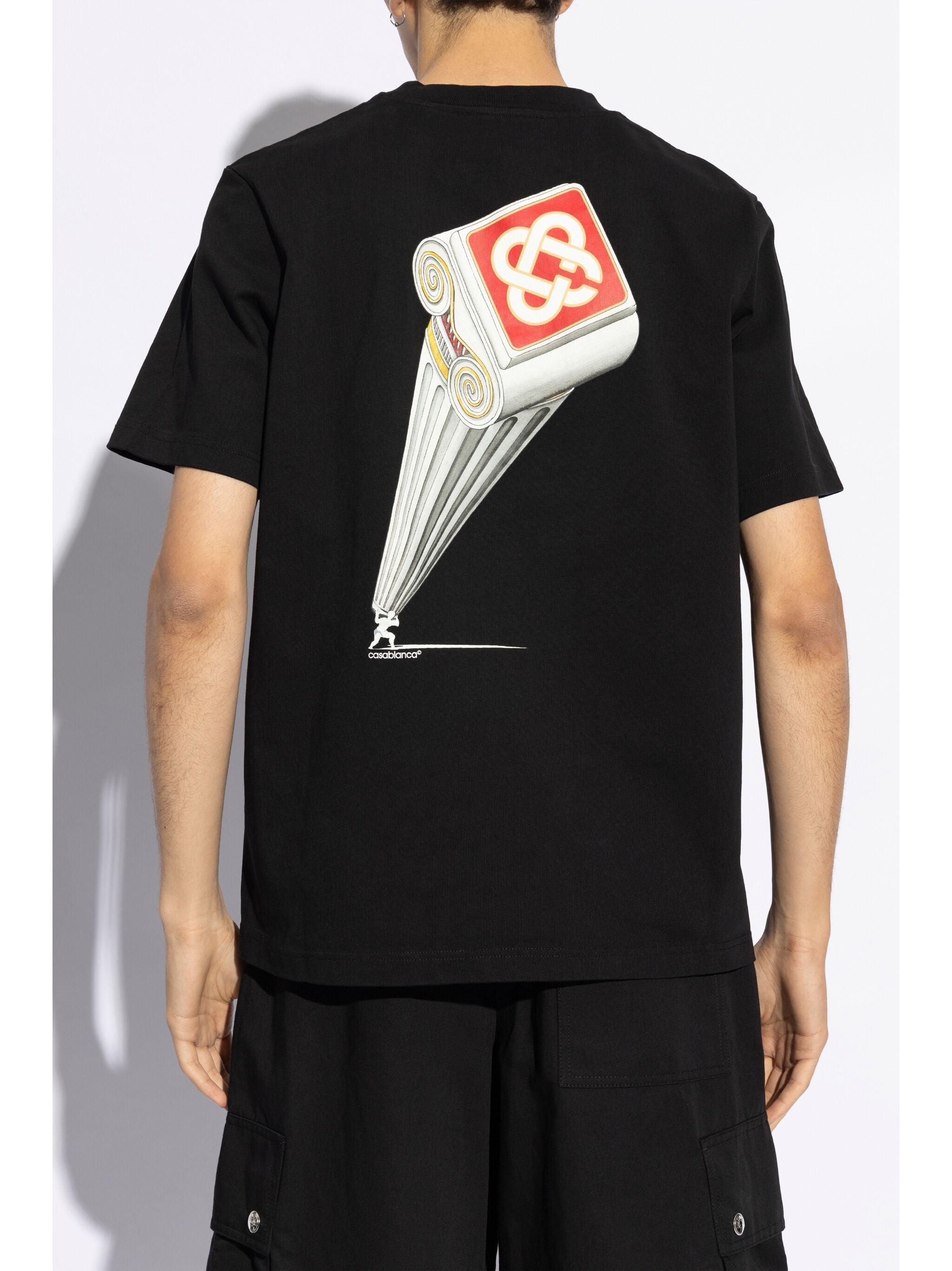 LEANING COLUMN PRINTED T-SHIRT