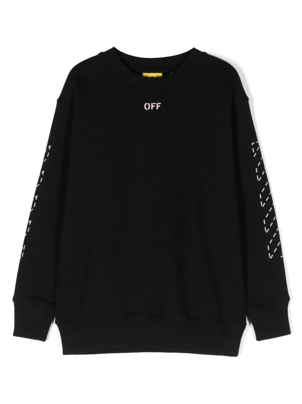 ARROW STITCHED CREWNECK BLACK SOFT PI