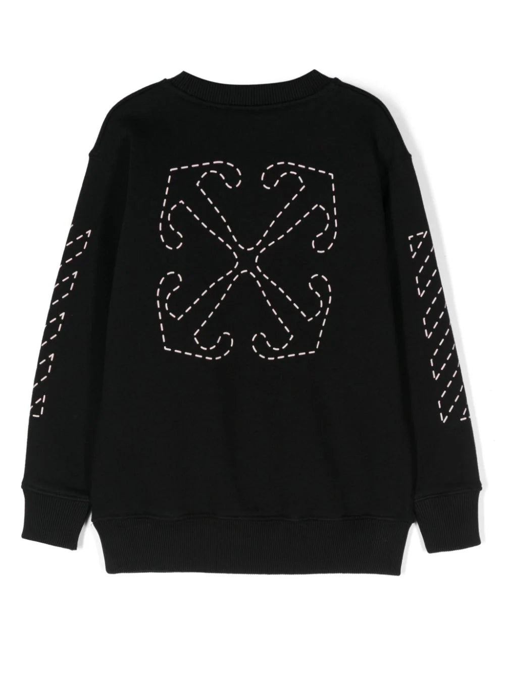 ARROW STITCHED CREWNECK BLACK SOFT PI