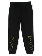 BOOKISH DIAG SWEATPANT BLACK LIME