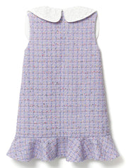 LILAC BOUCLE MINI DRESS