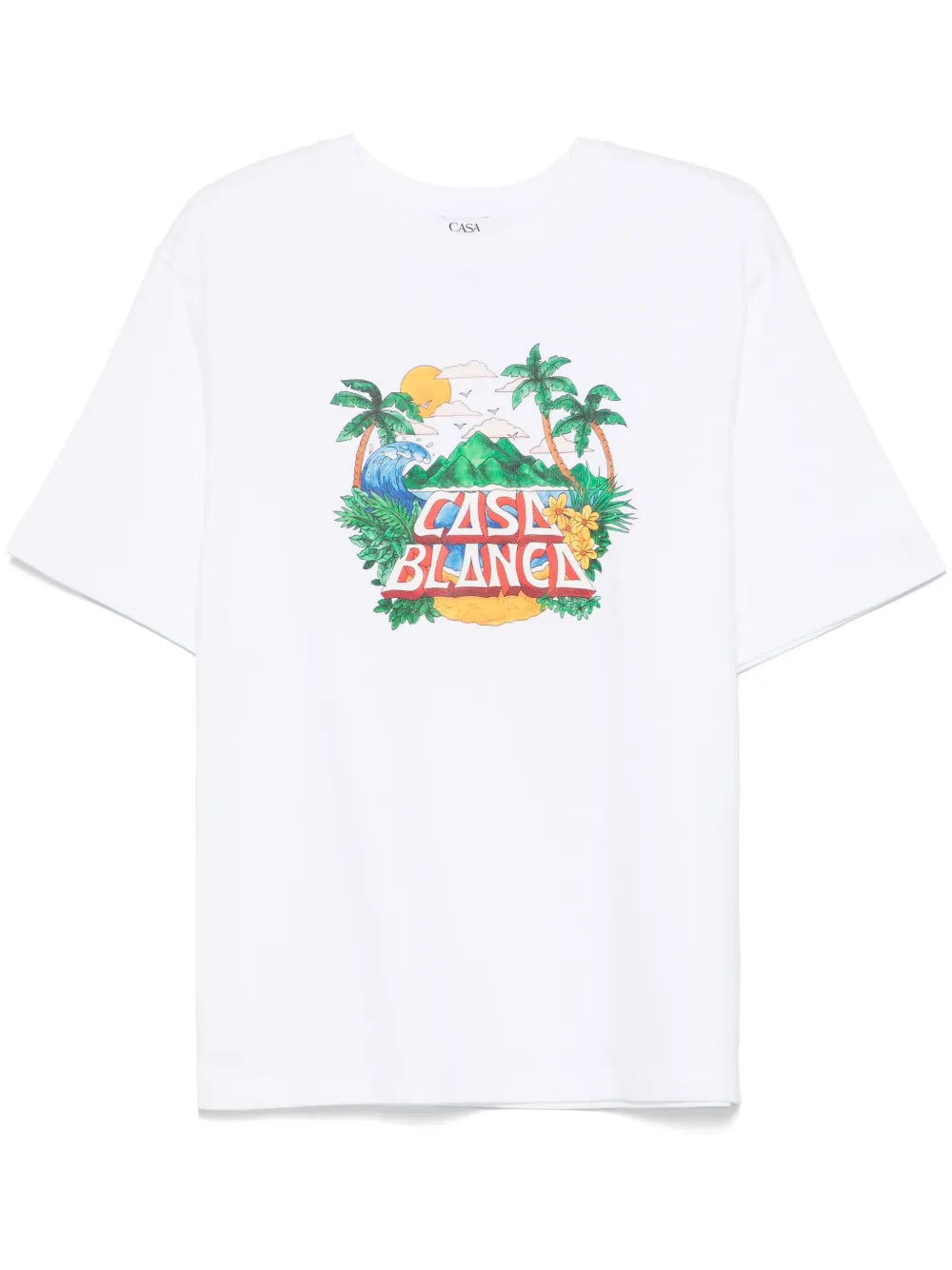 CASA BEACH WAVE PRINTED OVERSIZED T-SHIRT