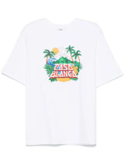 CASA BEACH WAVE PRINTED OVERSIZED T-SHIRT