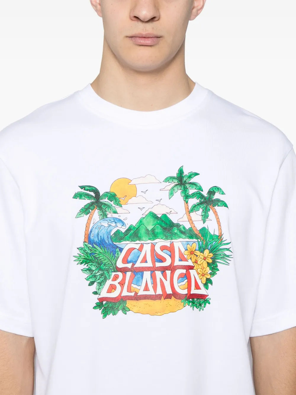 CASA BEACH WAVE PRINTED OVERSIZED T-SHIRT