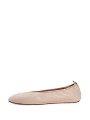 HIGH HEEL BALLERINA BEIGE - BLACK