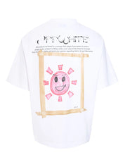 SUN MOON SKATE S/S TEE WHITE - MULTICOLO