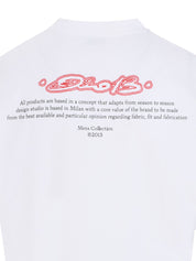 SCRIPT OUTLINE SKATE S/S TEE WHITE - HIG