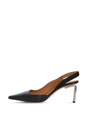 ALLEN FRAME SLINGBACK BLACK - SILVER