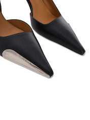 ALLEN FRAME SLINGBACK BLACK - SILVER